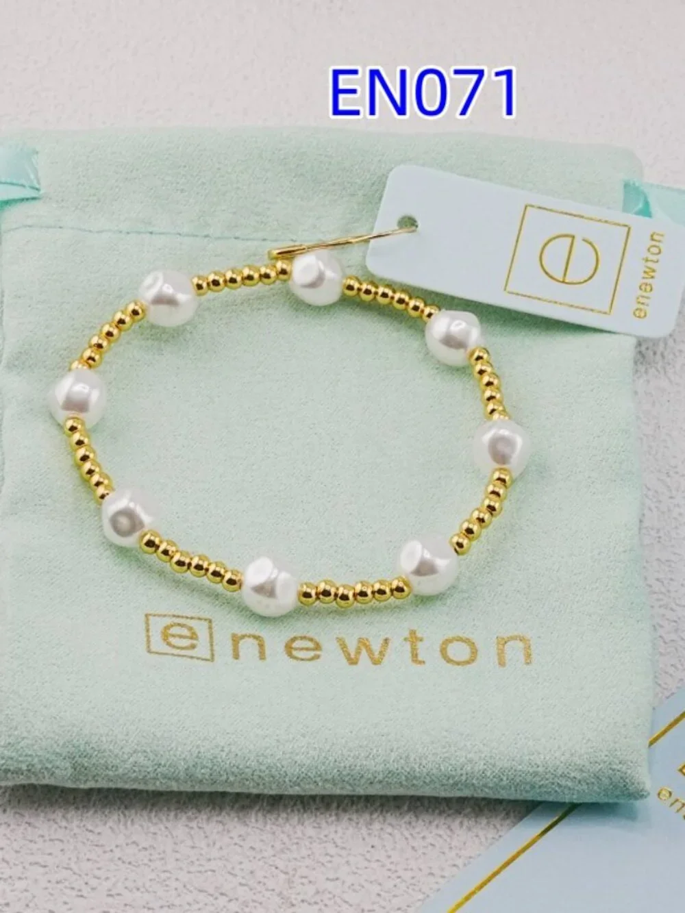 Enewton Gold Bead & Pearl Bracelet